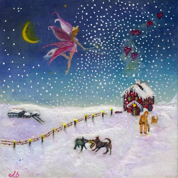 582 - "Christmas Fairie: Kind with Snow" - Christine Lucie Belliveau