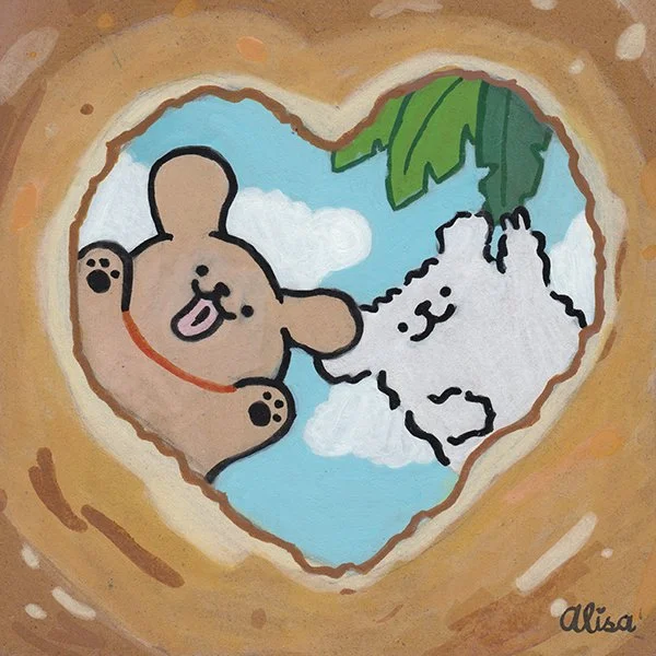 236 - "Happy Puppies Looking Into a Well" - Xinyun Yao (Alisa)