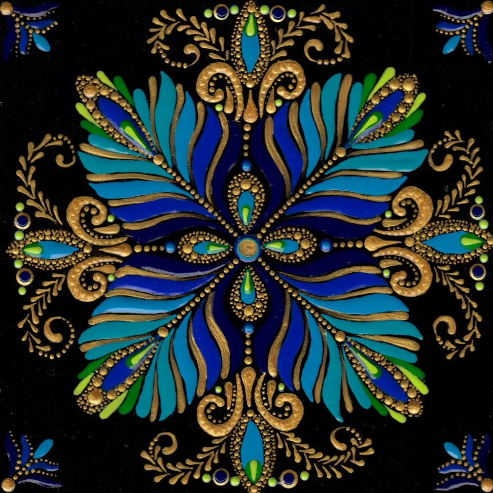 618. "Golden Peacock" Aline Dedman