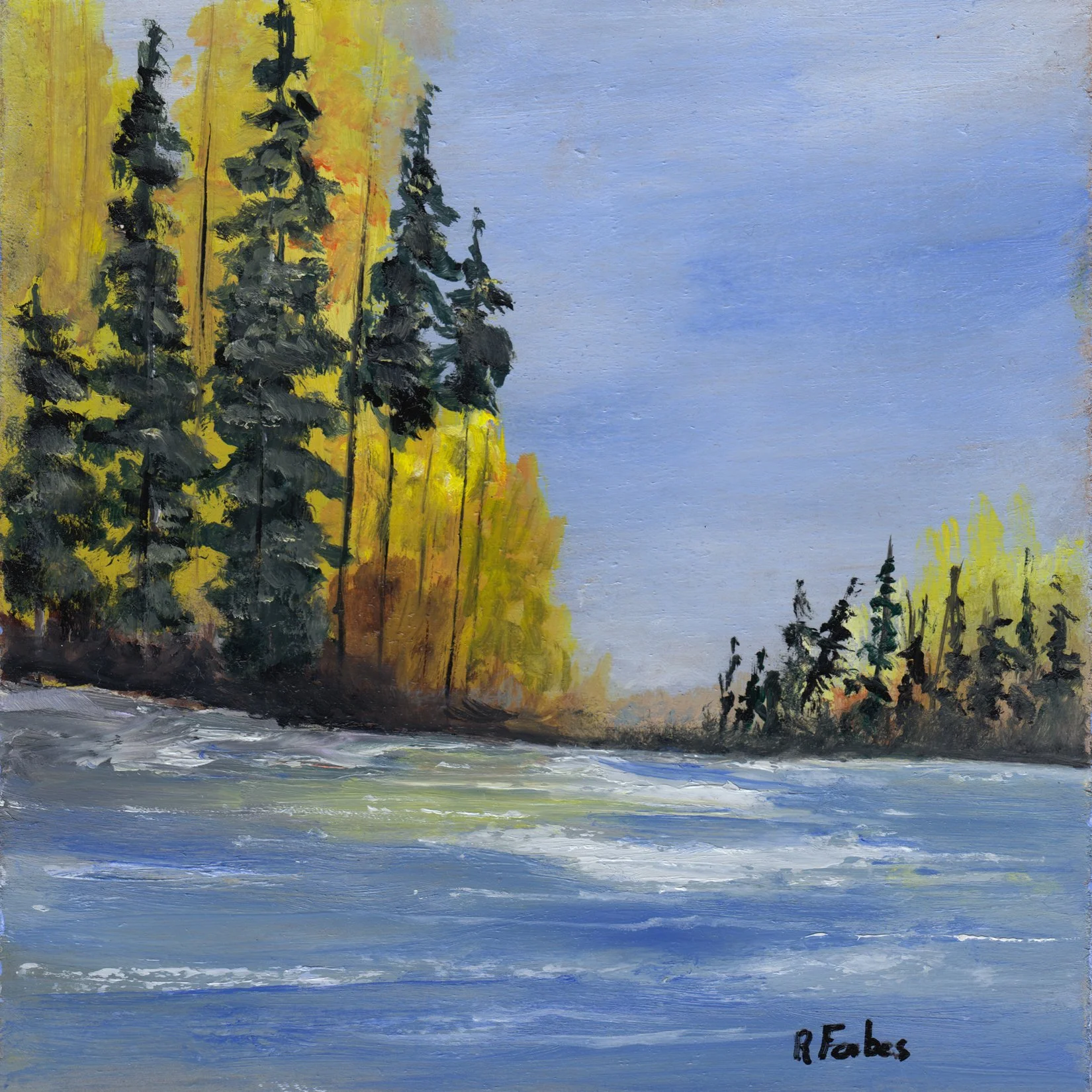 216. "Fall Colours By the River" Rachel Forbes