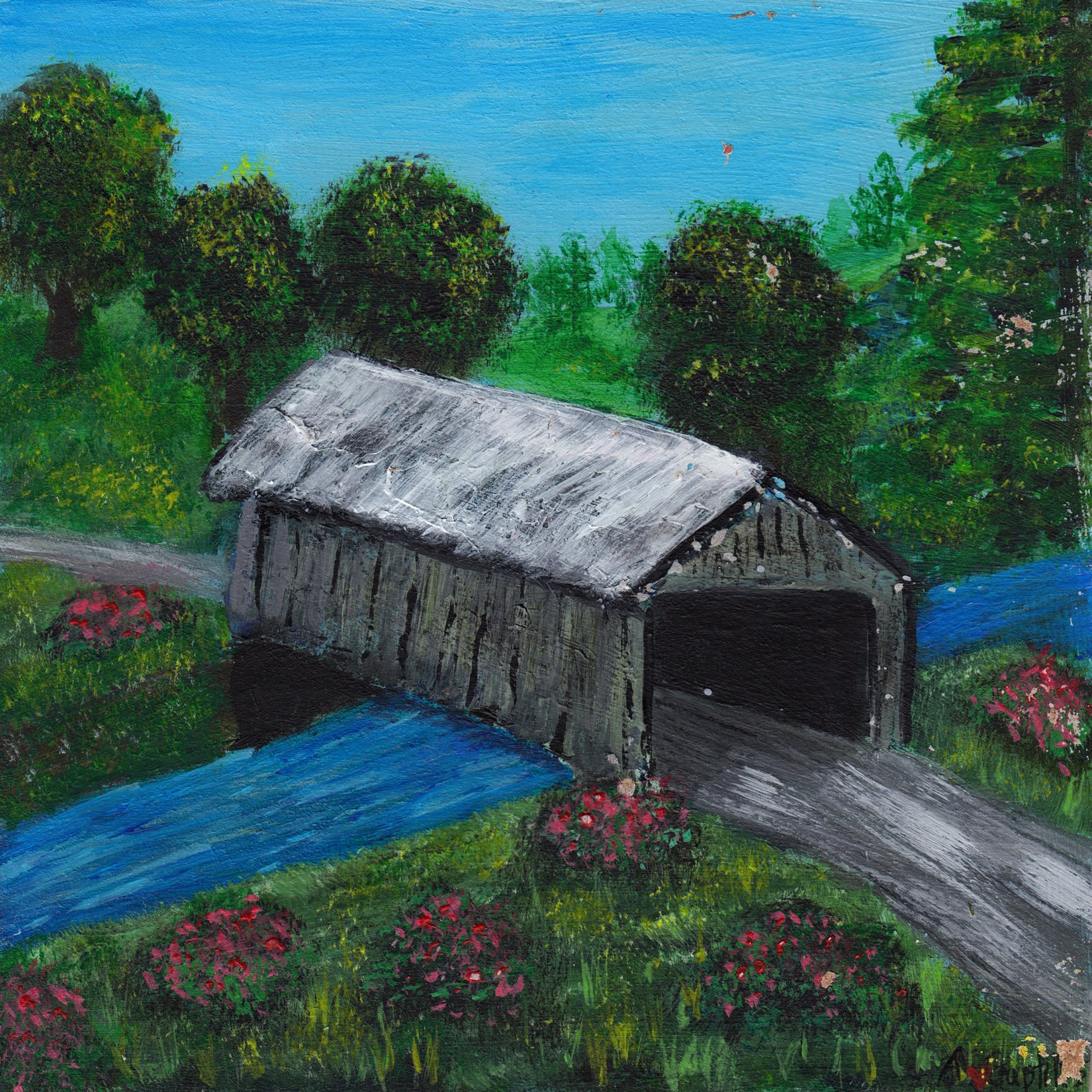 144. "Covered Bridge" Angela Guptill