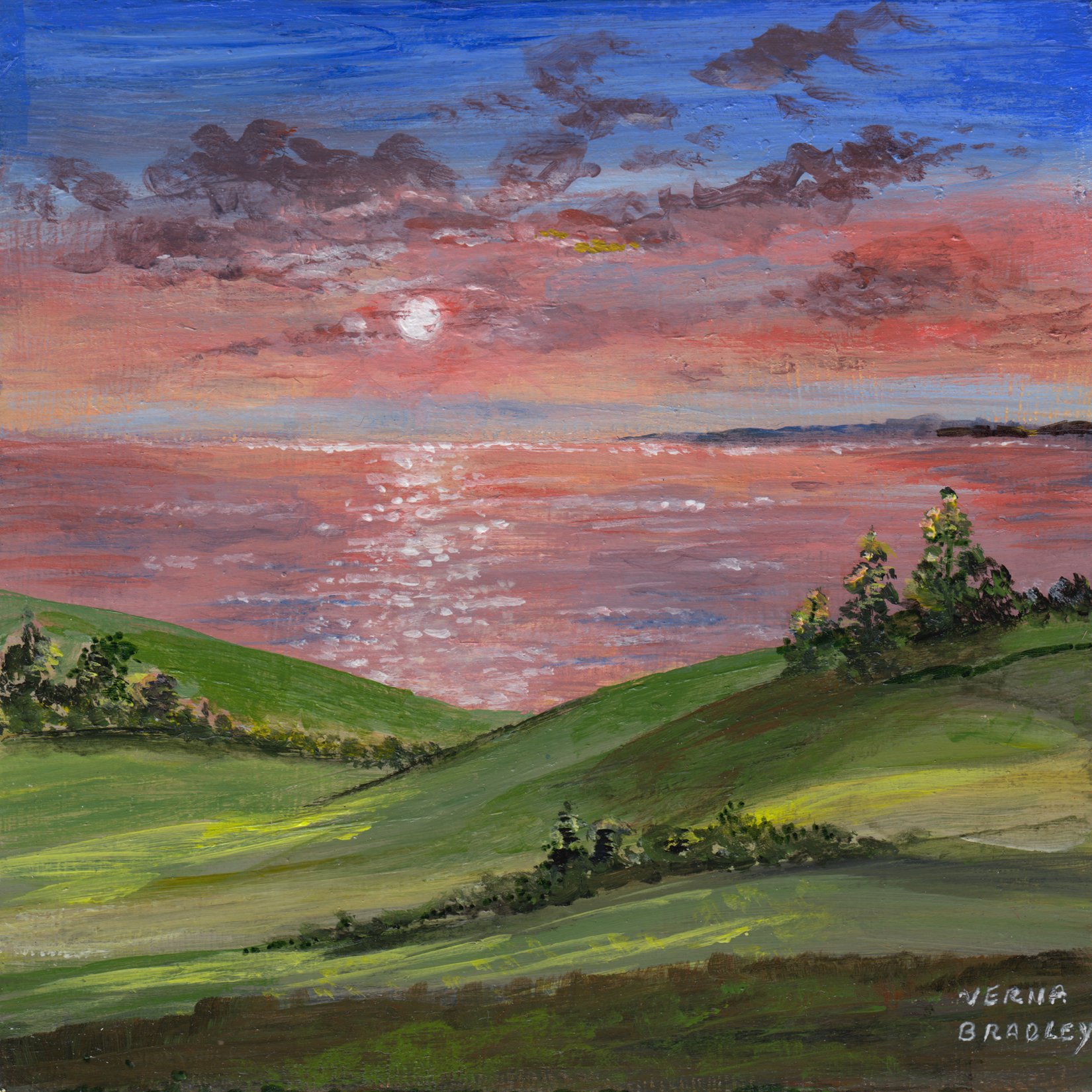 277. "Sunset over the Sea" Verna Bradley