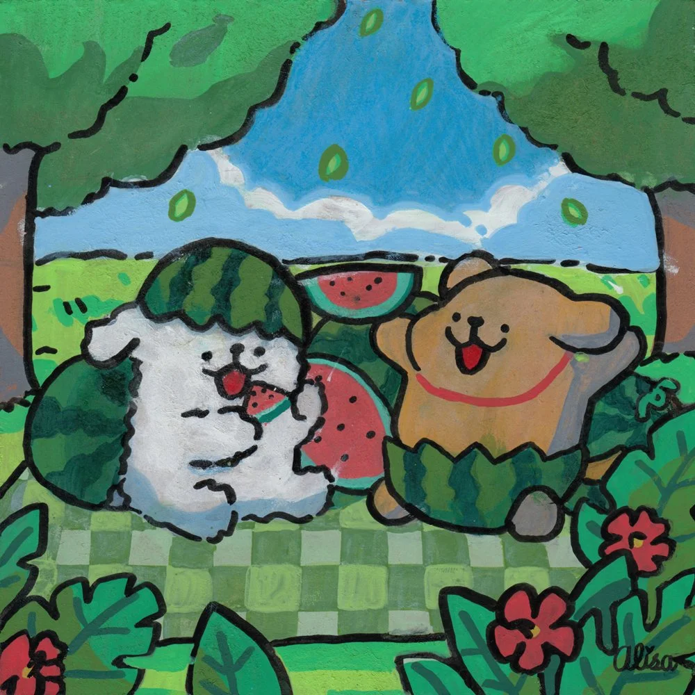 862. "Happy Puppies in the Watermelon Field" Xinyun Yao (Alisa)