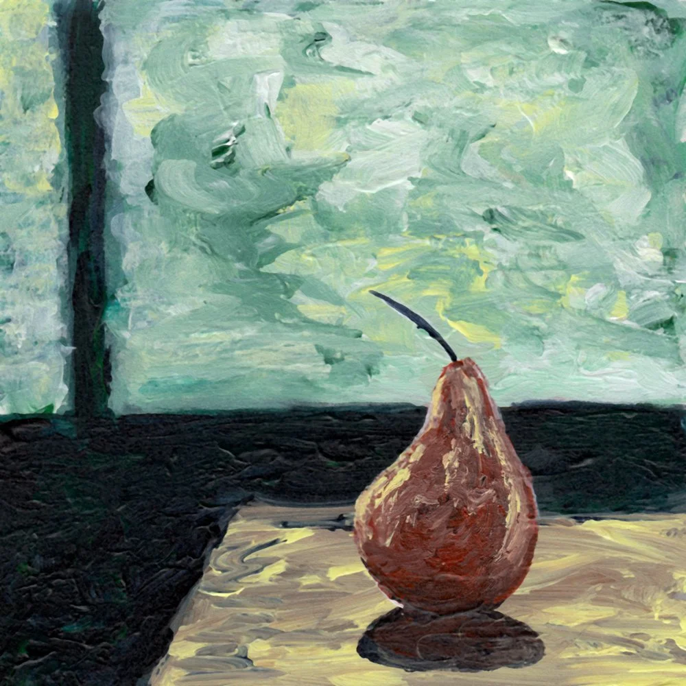 803. "Pear on Table" Becky Beardsworth