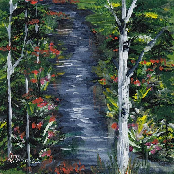 387 - "Stream in the Woods" - Delores Thomas