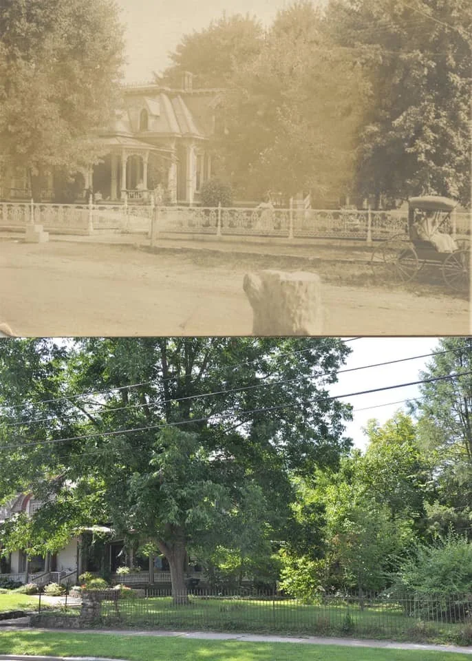 Then and Now — Home of General and Mrs. M. F. Bell — Kingdom of