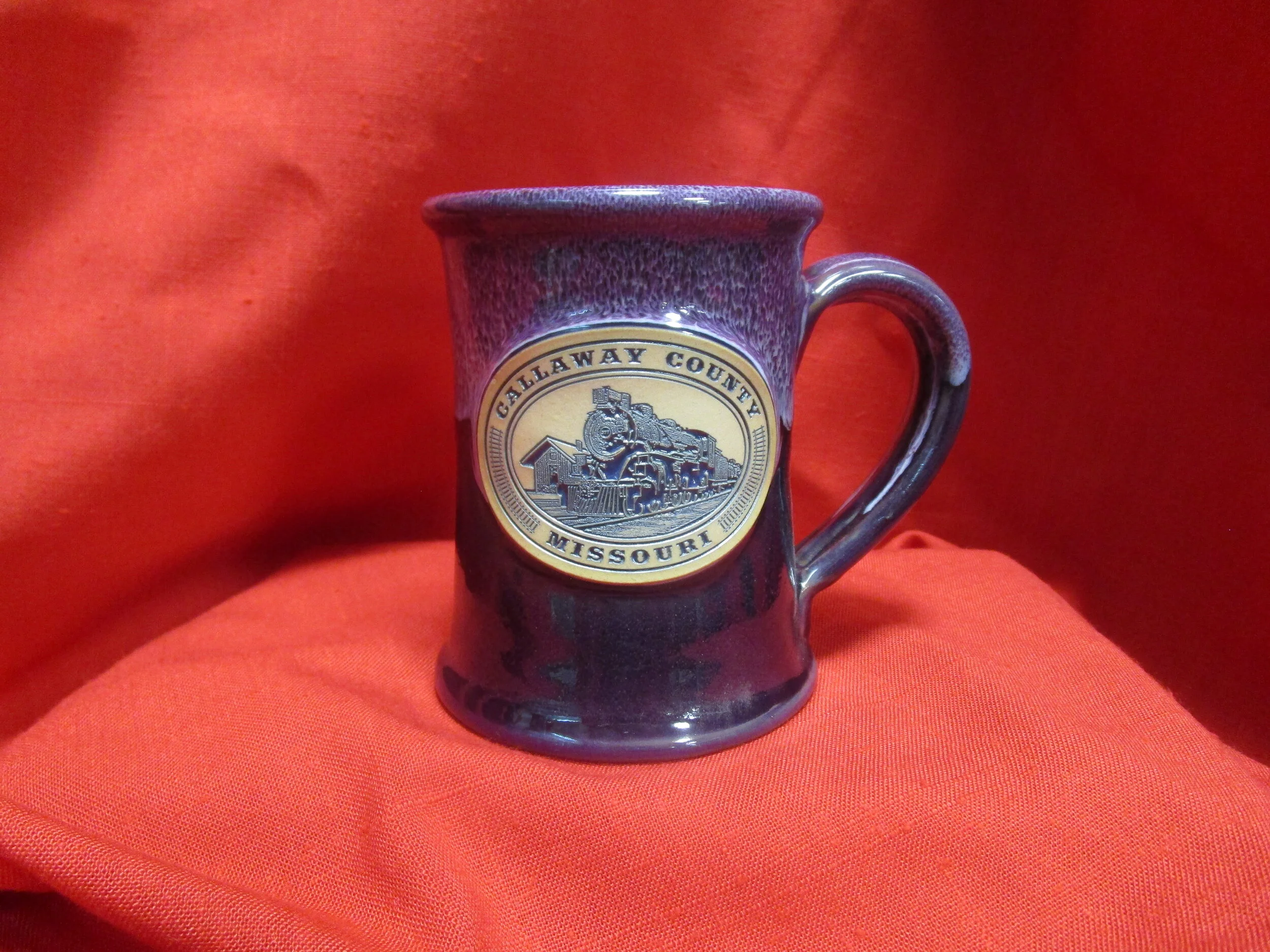 Plum Ceramic Mug with Emblem