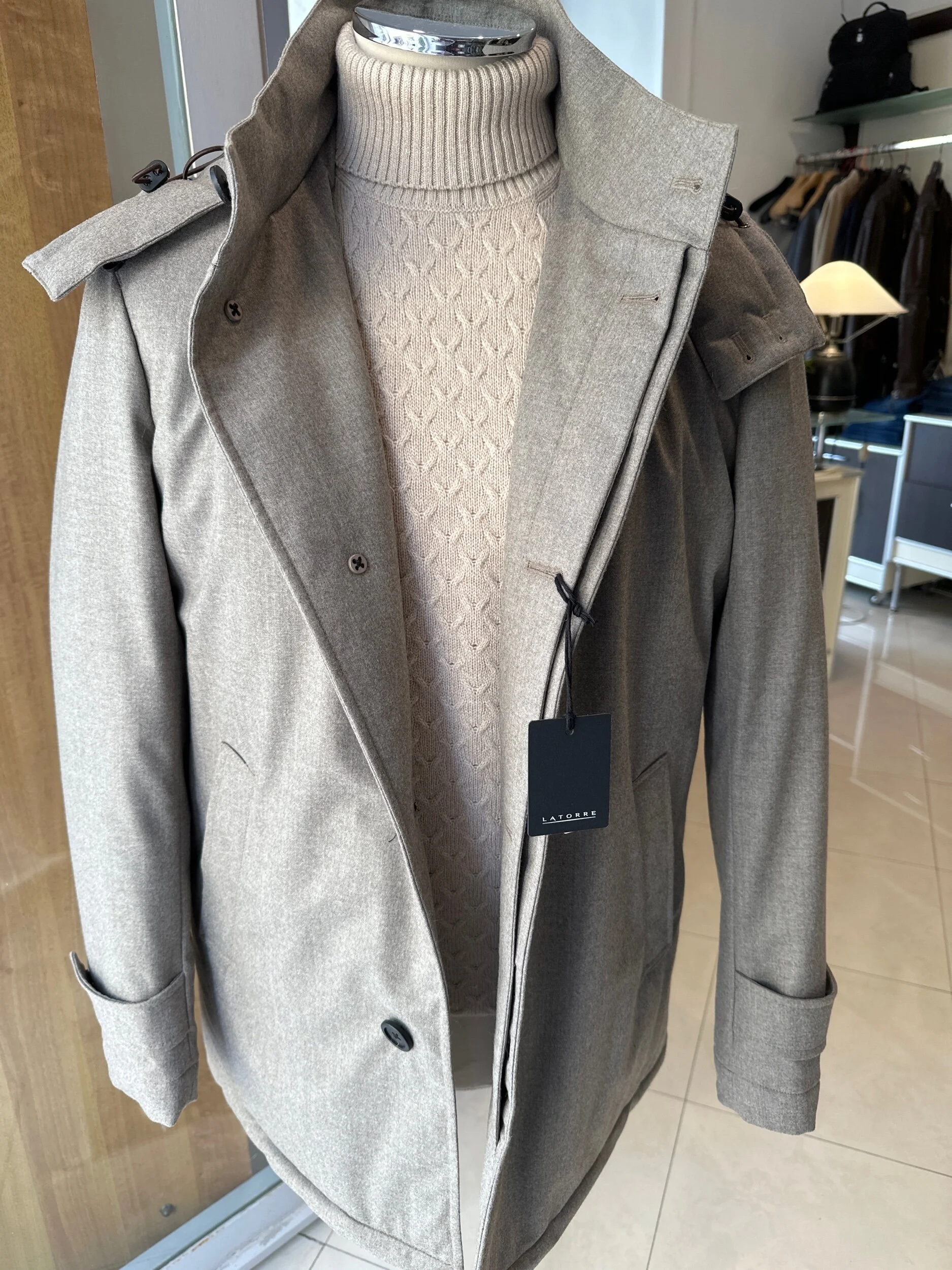 Giaccone La Torre  tessuto Vitale Barberia Canonico