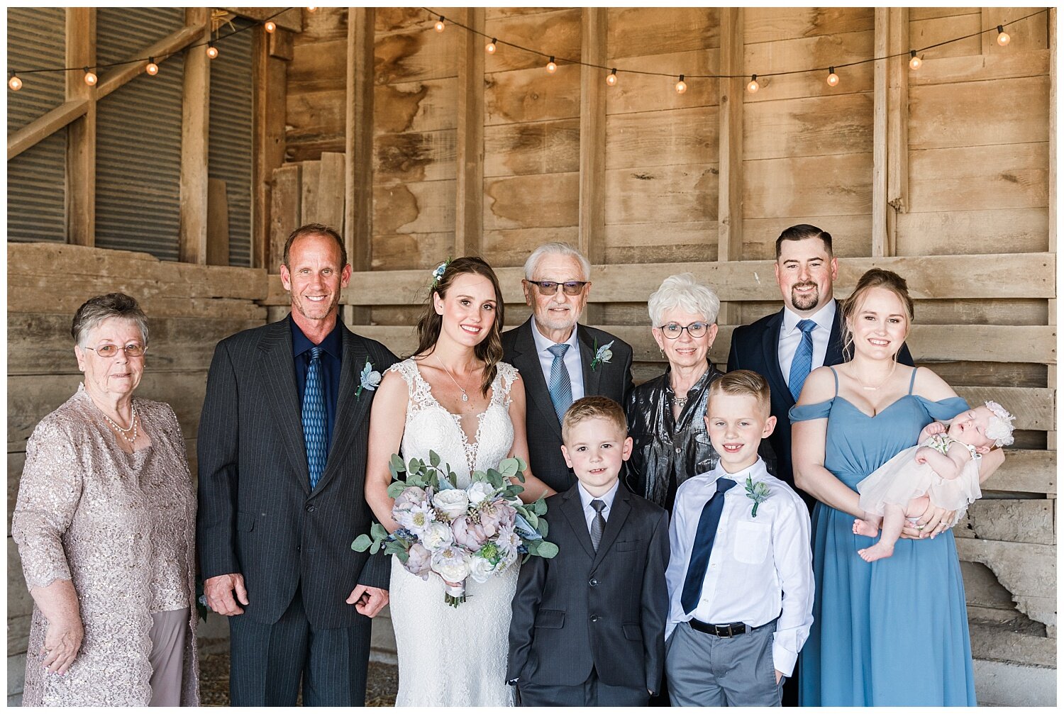 Rustic Elegance Wedding at 4 Generations Barn — Linsey Huffaker ...