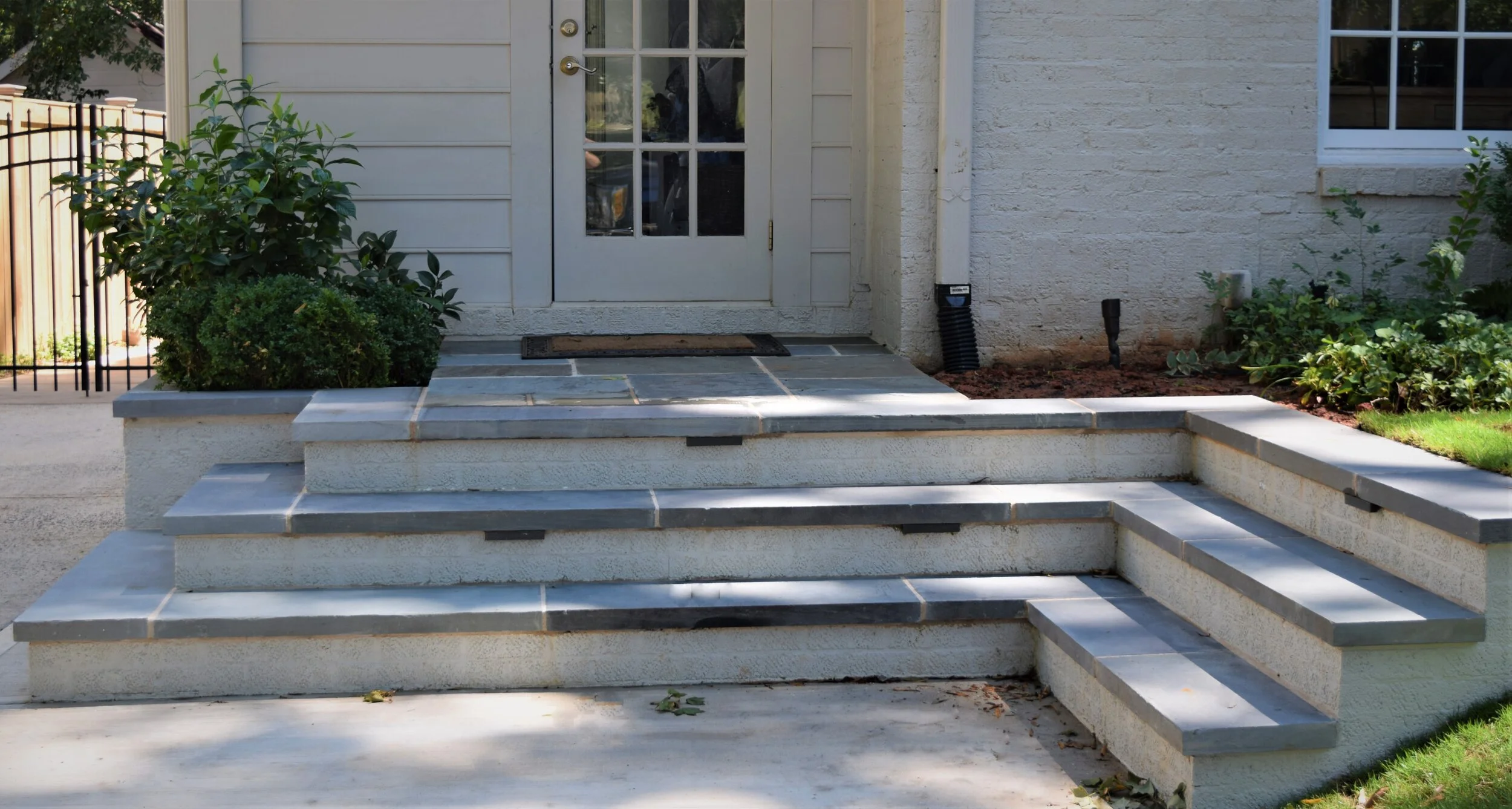 Peek Into a Driveway Expansion, Side Entrance & Path Project — Concepts ...