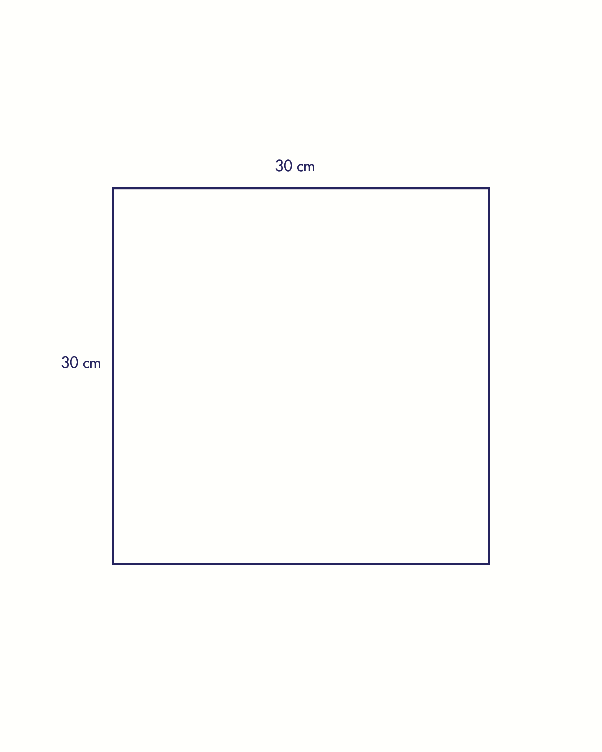 Format 30x30x1 cm
