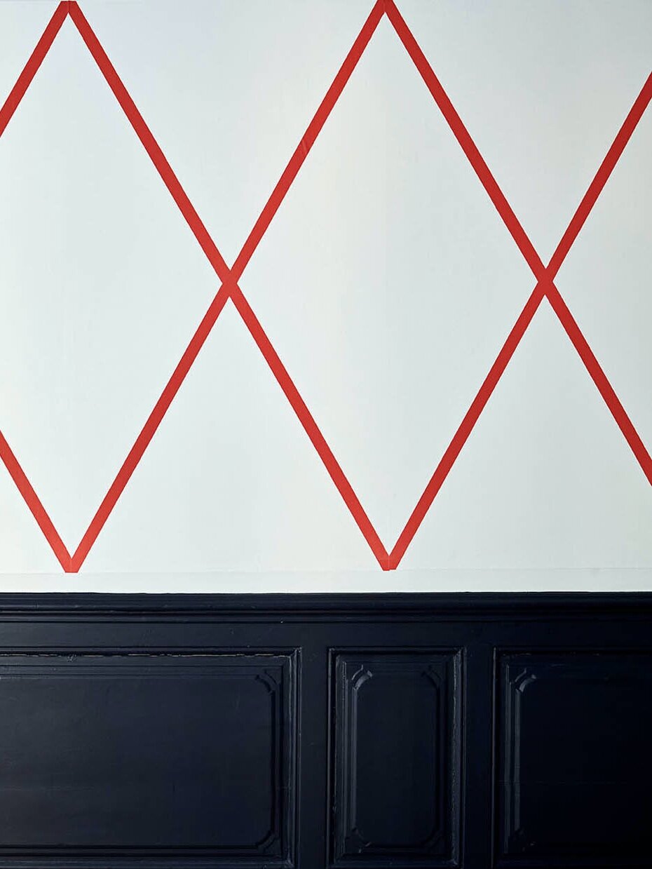 Wallpaper 'X' painted with various colors from the File Under Pop Paint  Collection 