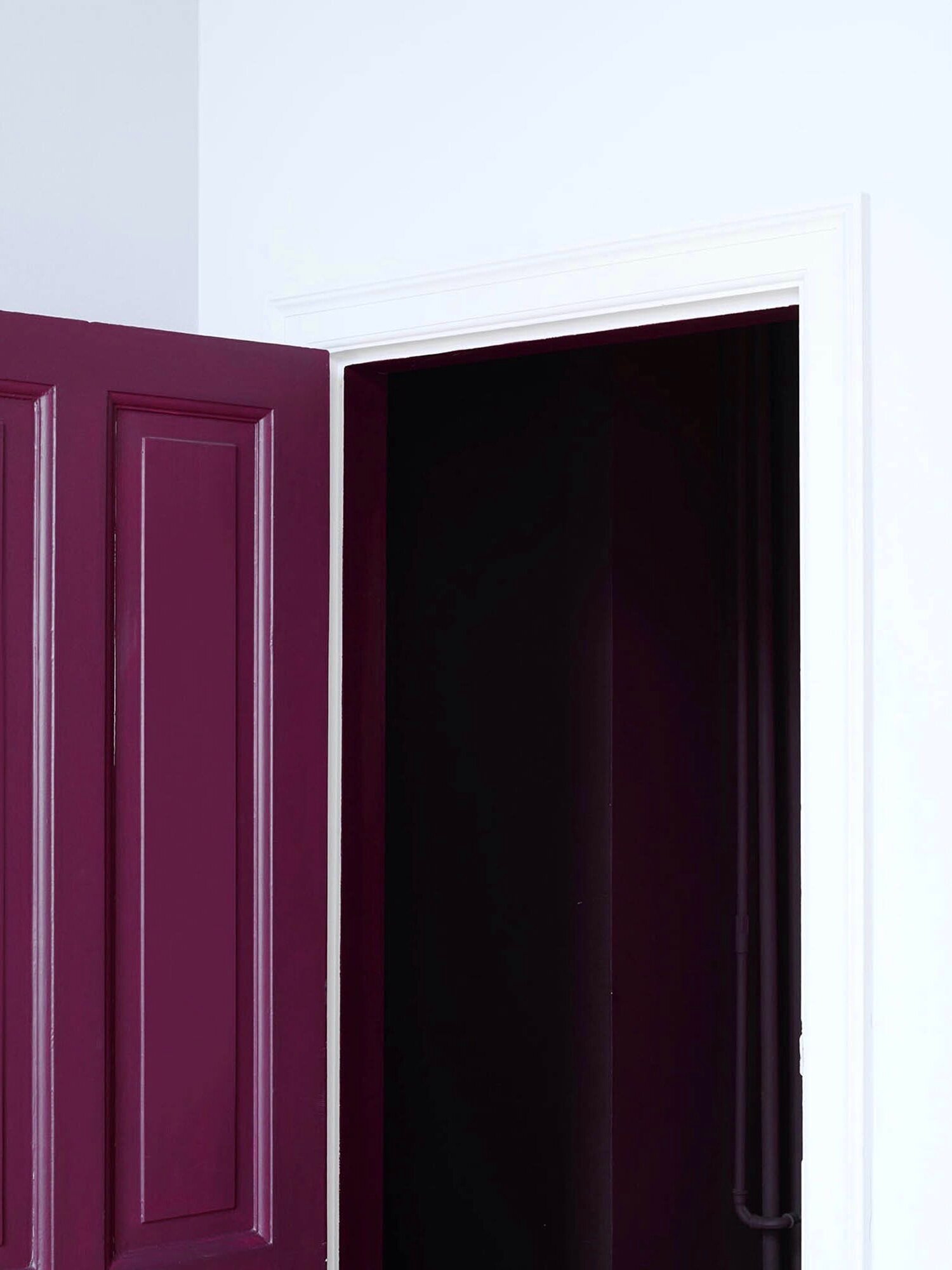 Door painted with 'Purple Trace' 