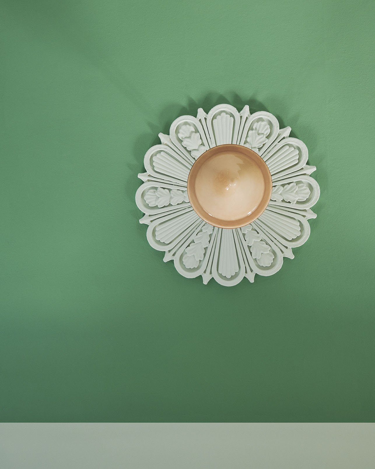 Ceiling painted with 'Green Earrings'