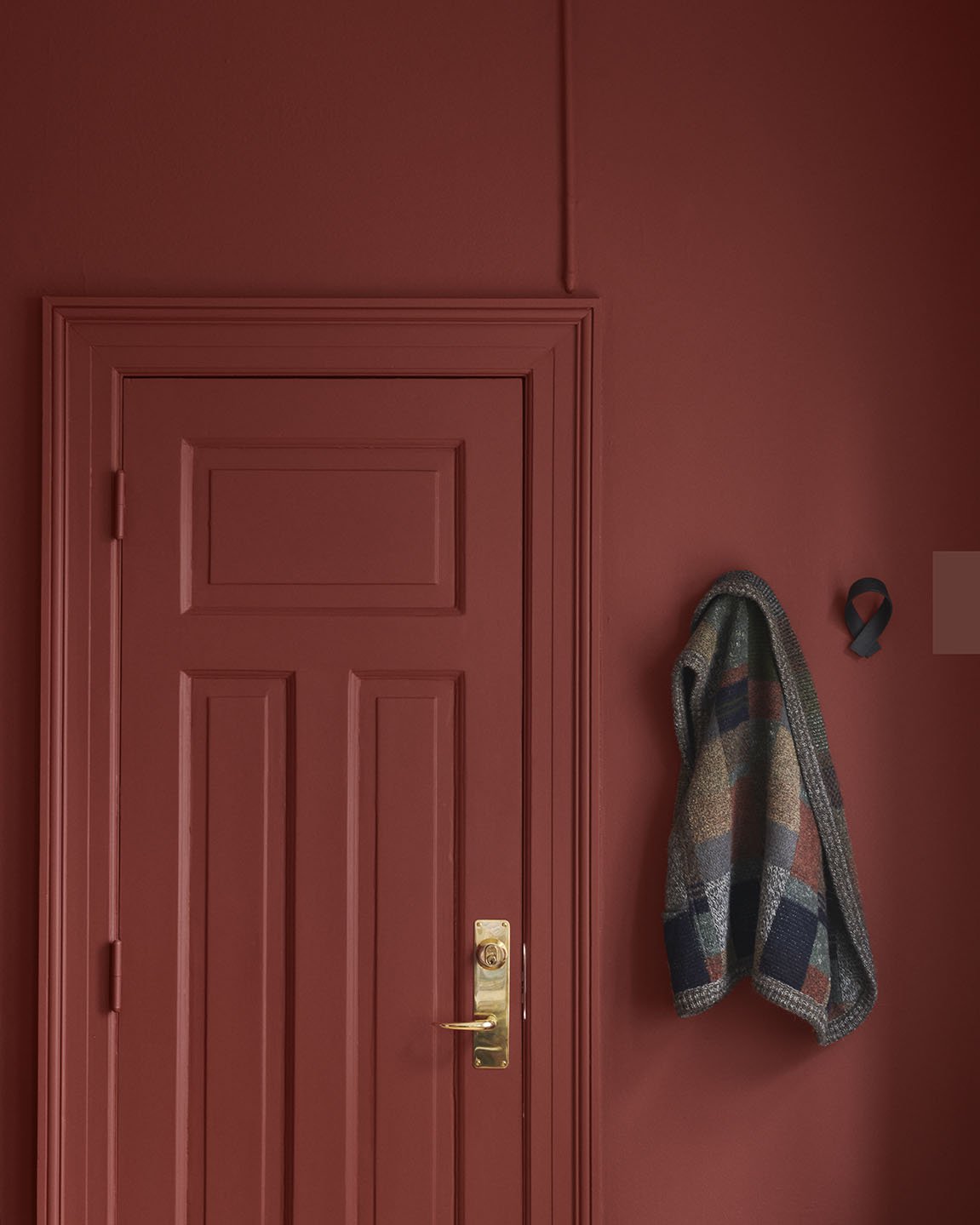 Wall and door painted with 'Red Sea'