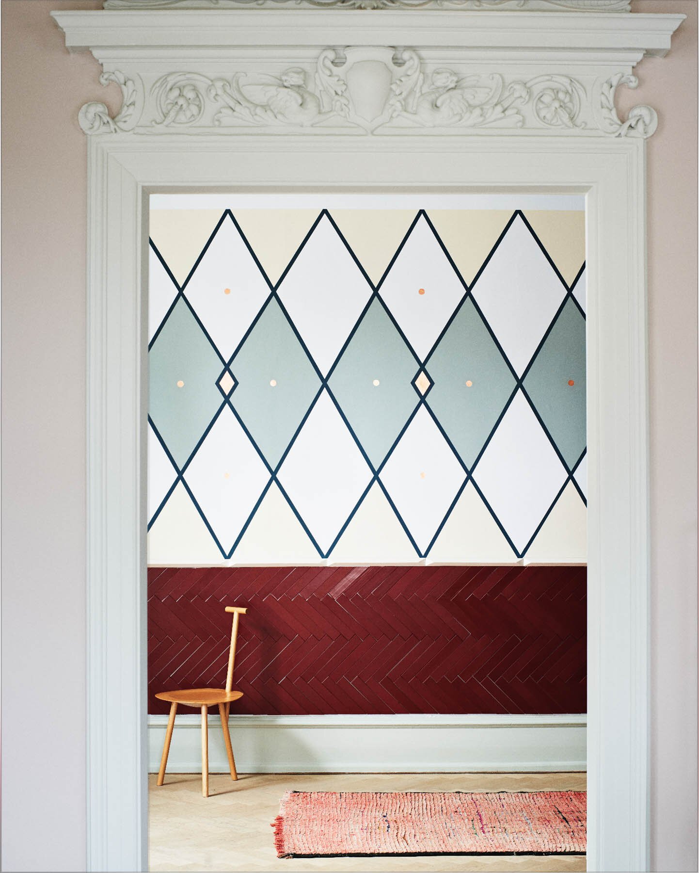 Tiles glazed with 'Bordeaux'