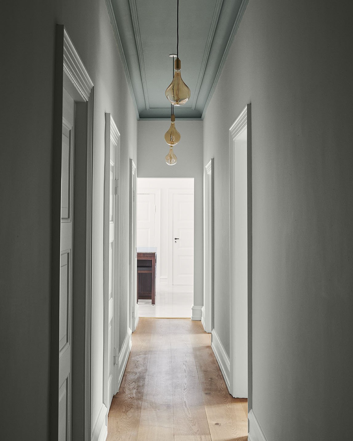 Ceiling painted with 'Green Green Grass'