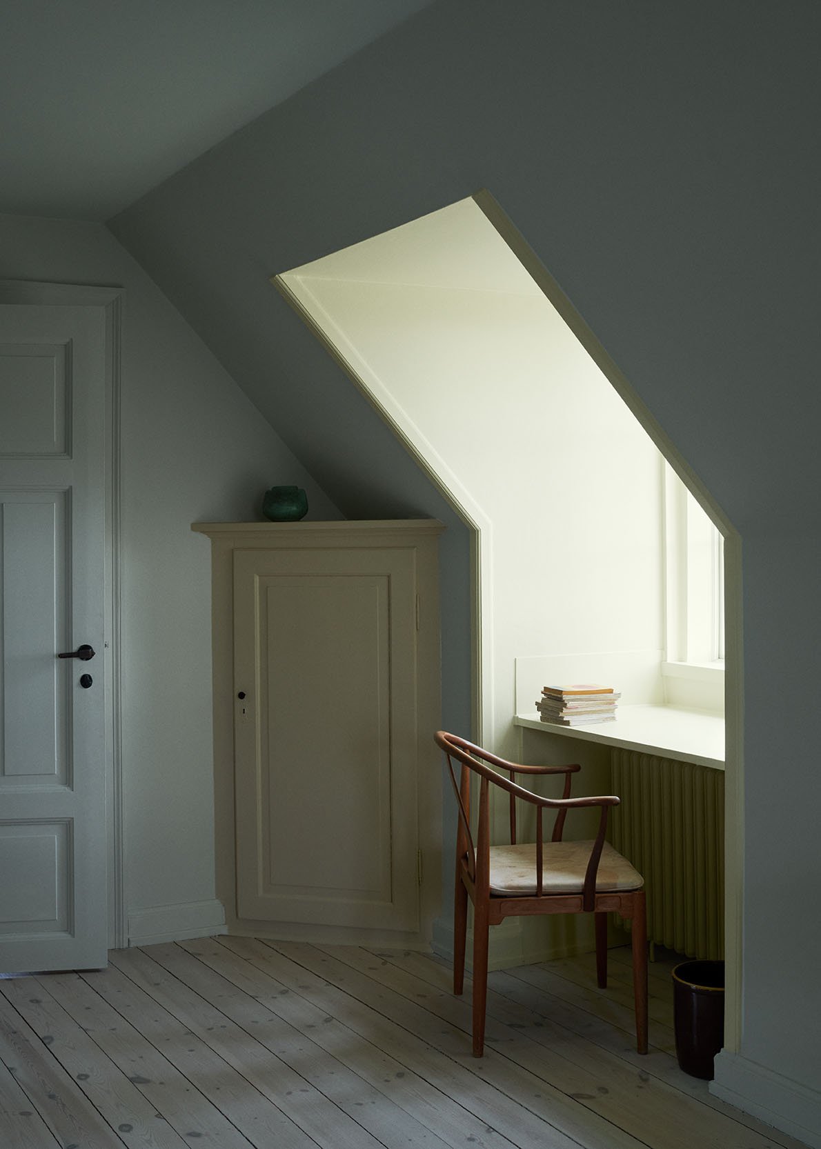 Cabinet painted with 'Mellow Yellow'