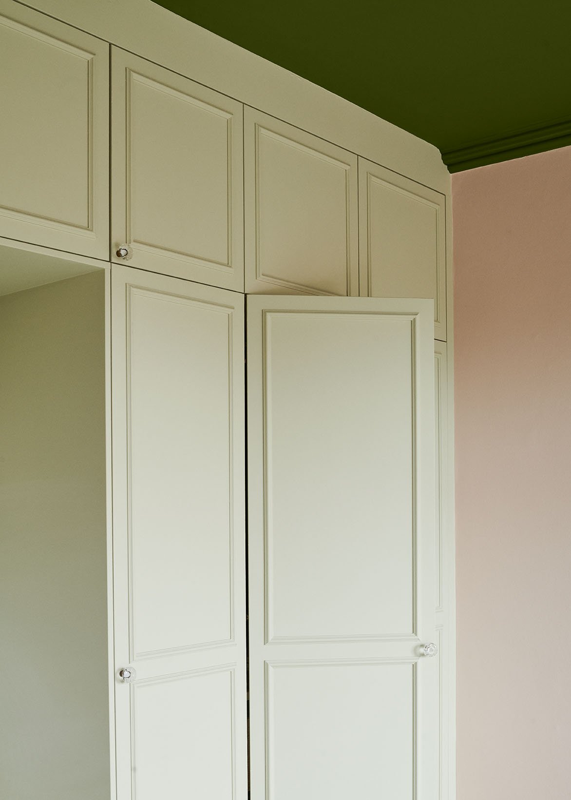 Cabinet painted with 'Roots'