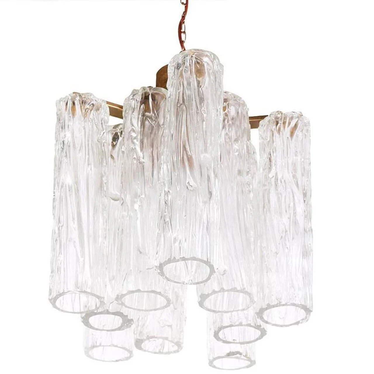 1940s Murano Chandelier Attributed to Barovier &amp; Toso
