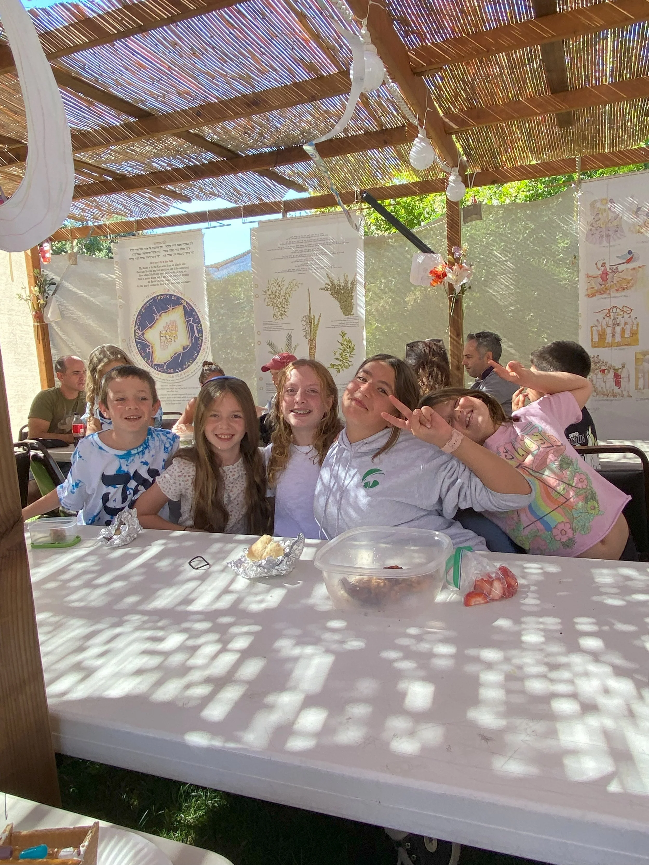 Sukkah kids family lunch.jpeg
