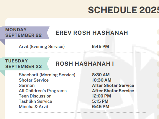 Erev Rosh Hashanah- Arvit (Evening Service)  