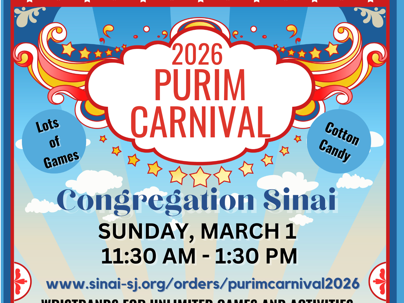 Purim Carnival at Sinai  