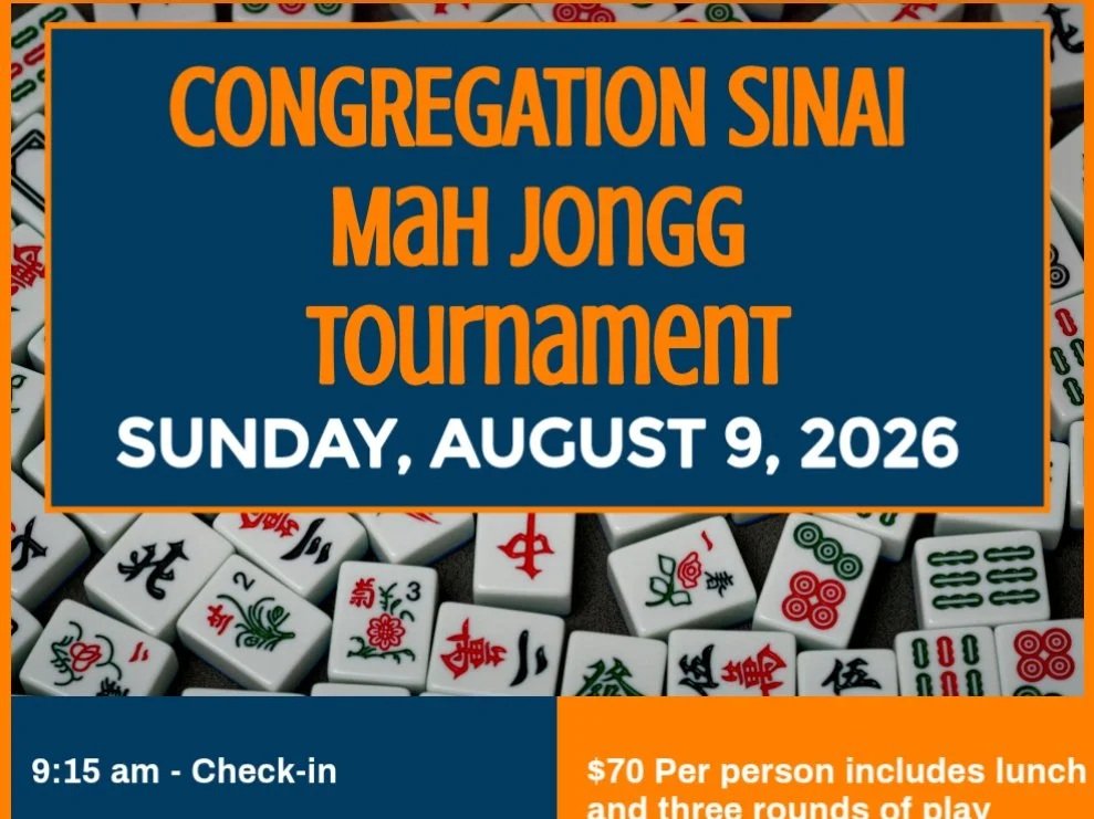 Mah Jongg 2026 Tournament at Sinai 