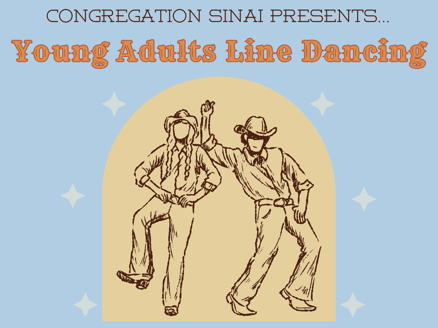 Young Adults Line Dancing