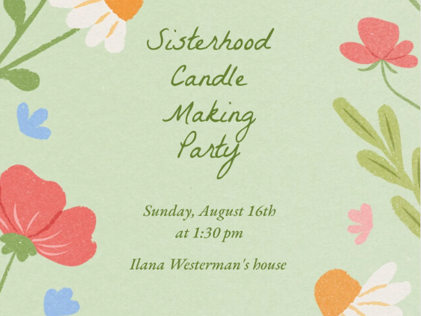 Sisterhood Candle Making Party 