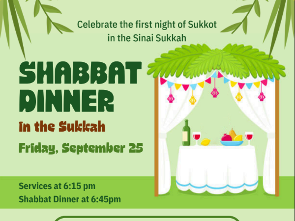 Shabbat Dinner in the Sinai Sukkah 
