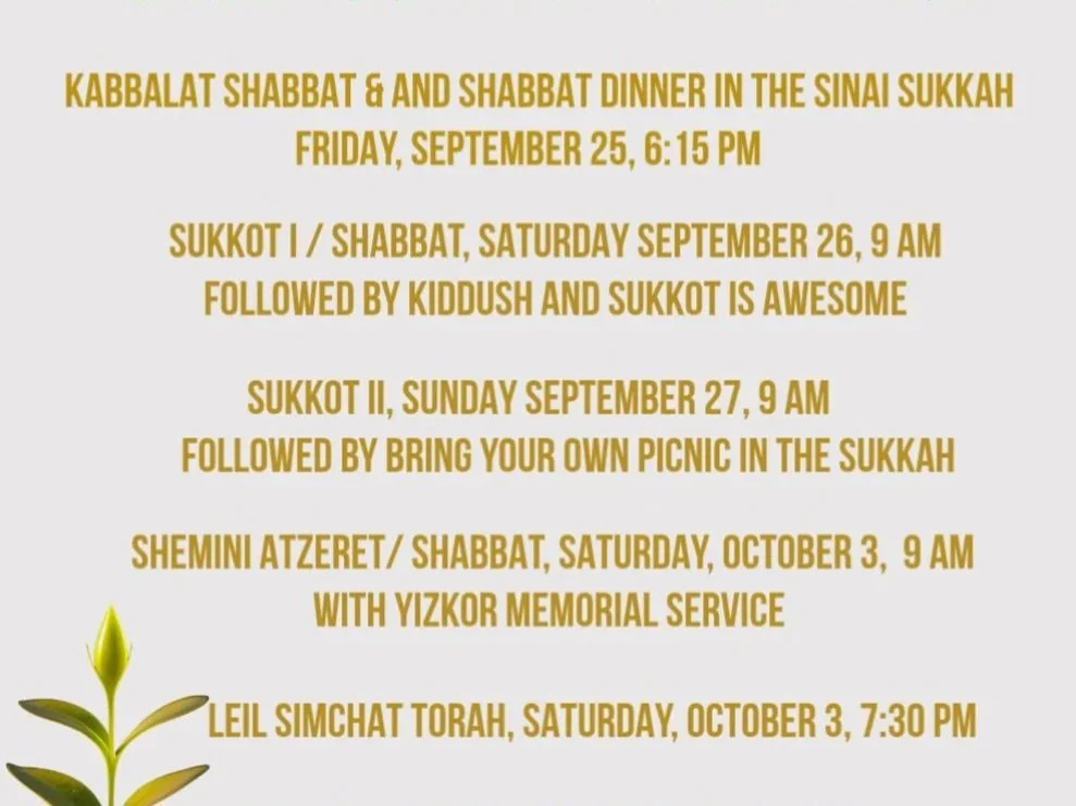 Shmini Atzeret Service with Yizkor Memorial Service 