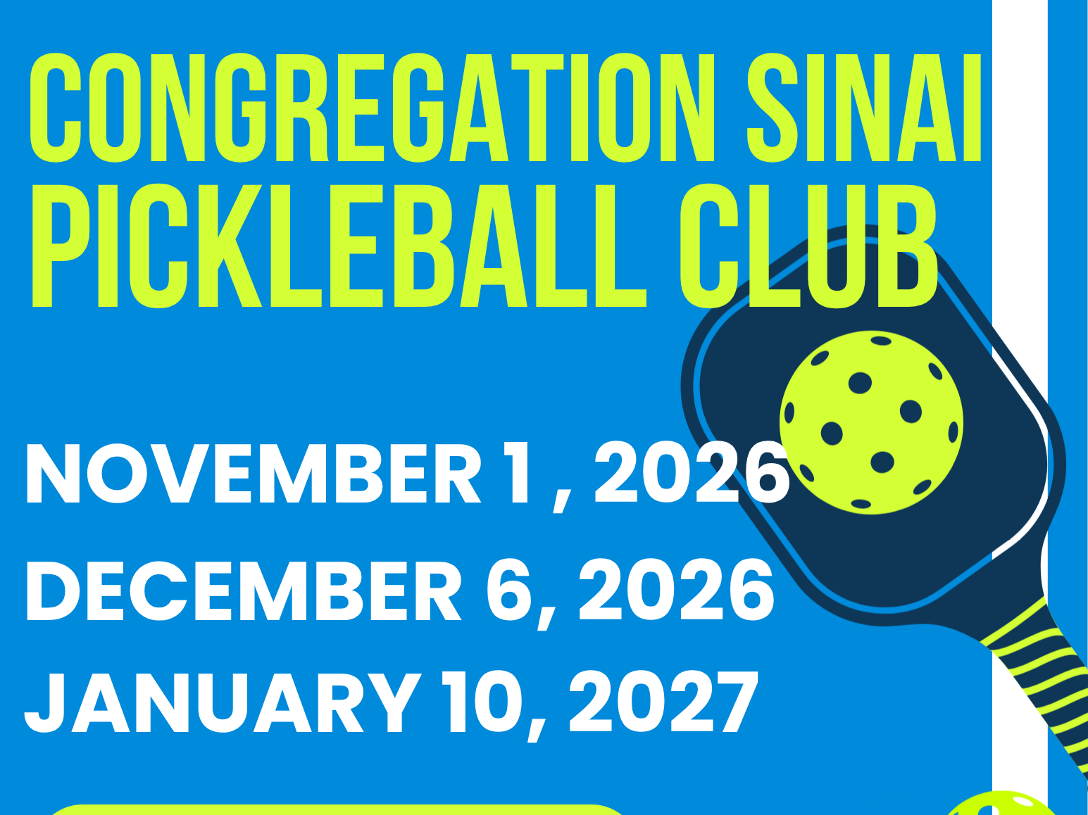 Pickleball Club at Sinai 