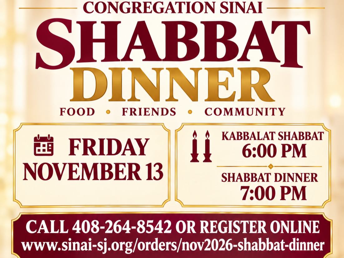 Friday Evening Service and Shabbat Dinner