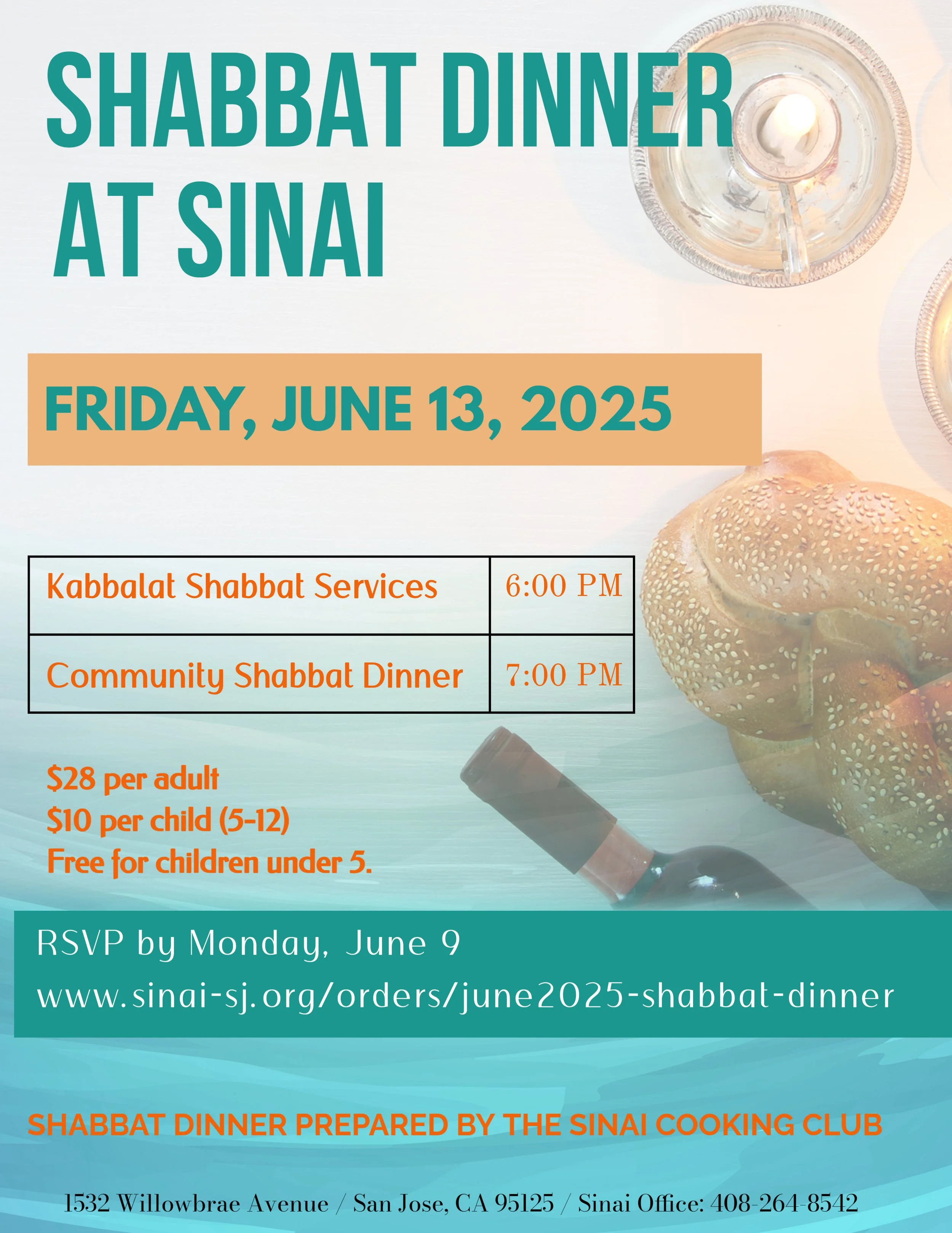 Shabbat Dinner in June