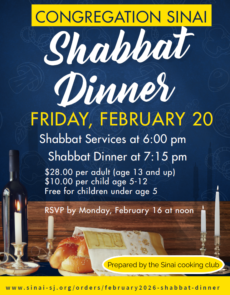 Shabbat Dinner in February 2026