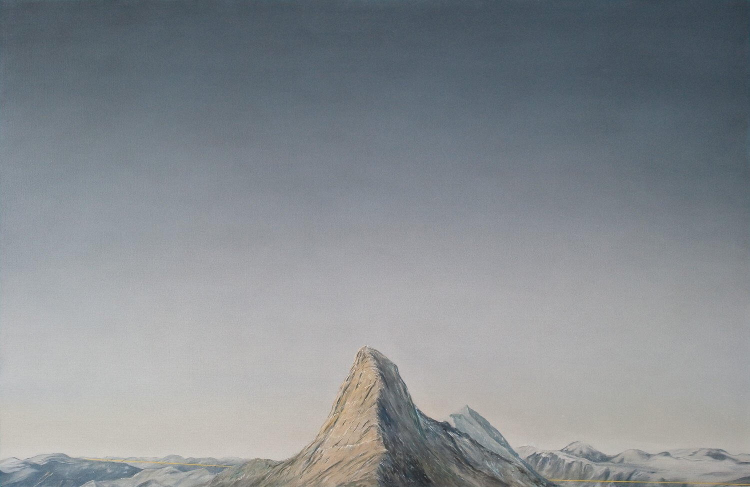 The Wildness Pleases II (Virtual Matterhorn) 2011, oil on canvas