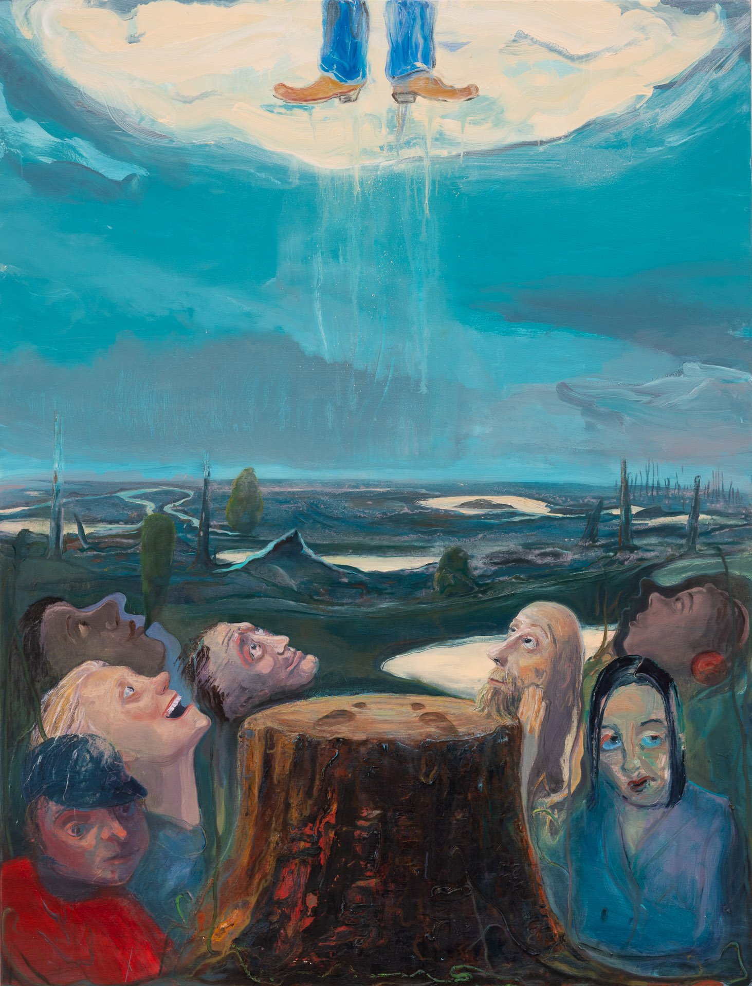 The Event, 2022, 190cm x 145cm, oil on canvas
