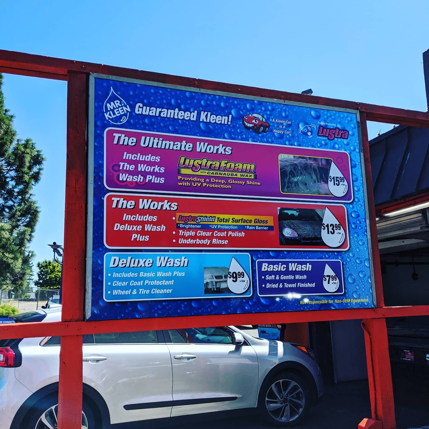 Isn't today a great day to get your car washed?

Alupanel sign face with long life #avery vinyl &amp; laminate.