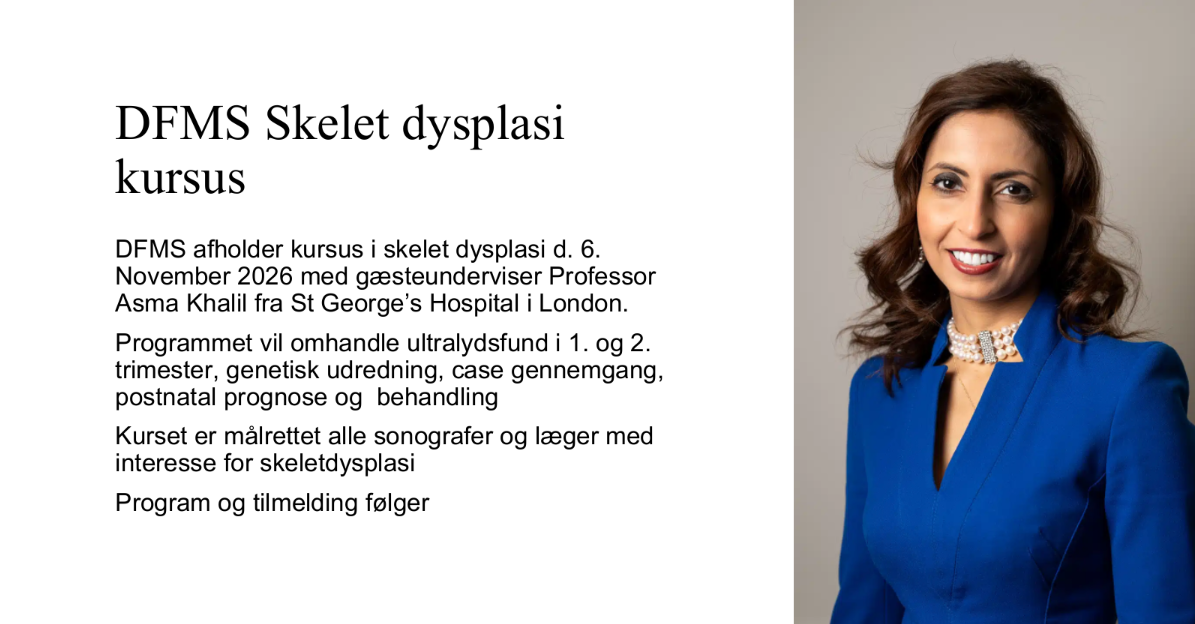 Skeletdysplasi kursus, sæt kryds i kalenderen