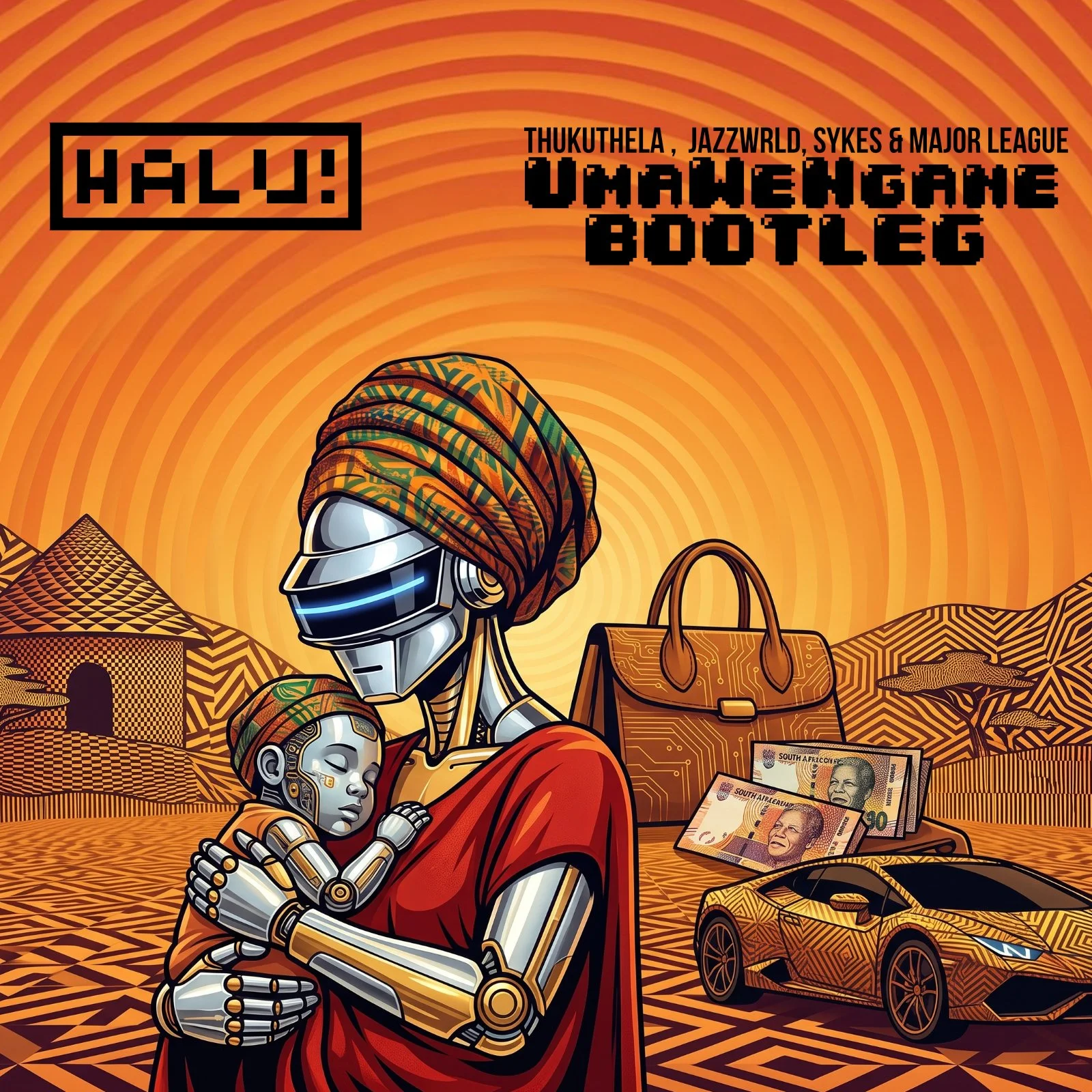 Thukuthela, Jazzworx, Sykes ft. Major League DJz - uMA weNGANE (HALU! Afro-Tech Bootleg)