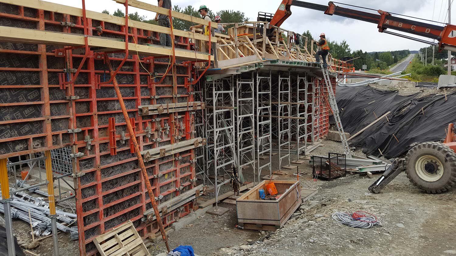 Remplacement d’un pont sur l’autoroute 20 à la hauteur de Manseau