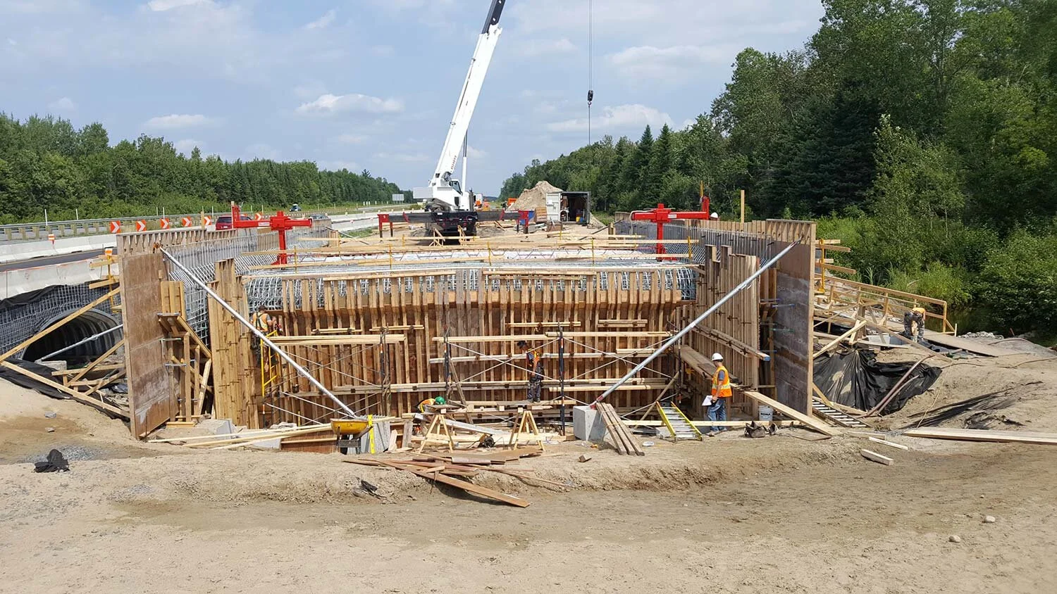 Remplacement d’un pont sur l’autoroute 20 à la hauteur de Manseau