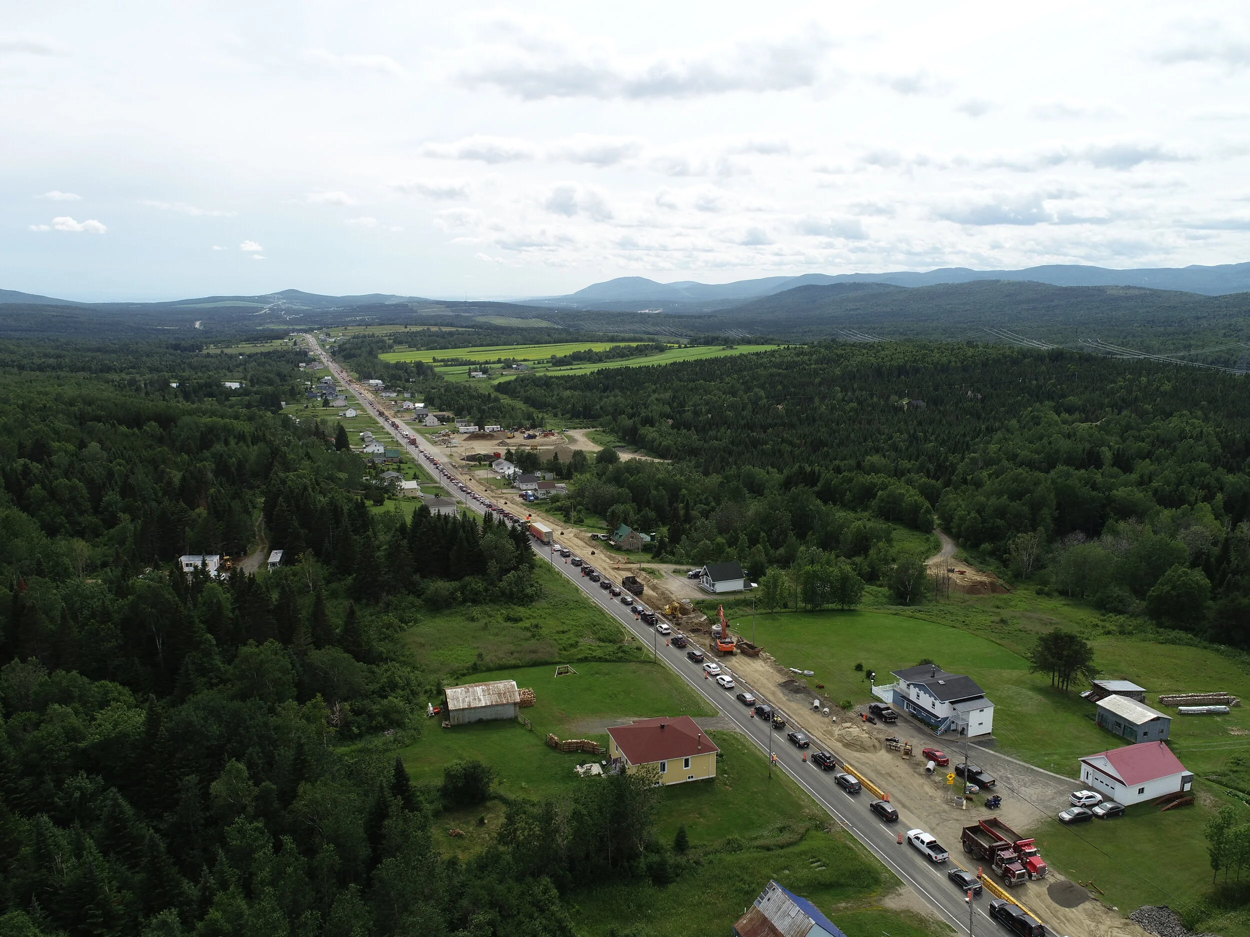 Réfection du drainage pluvial route 138