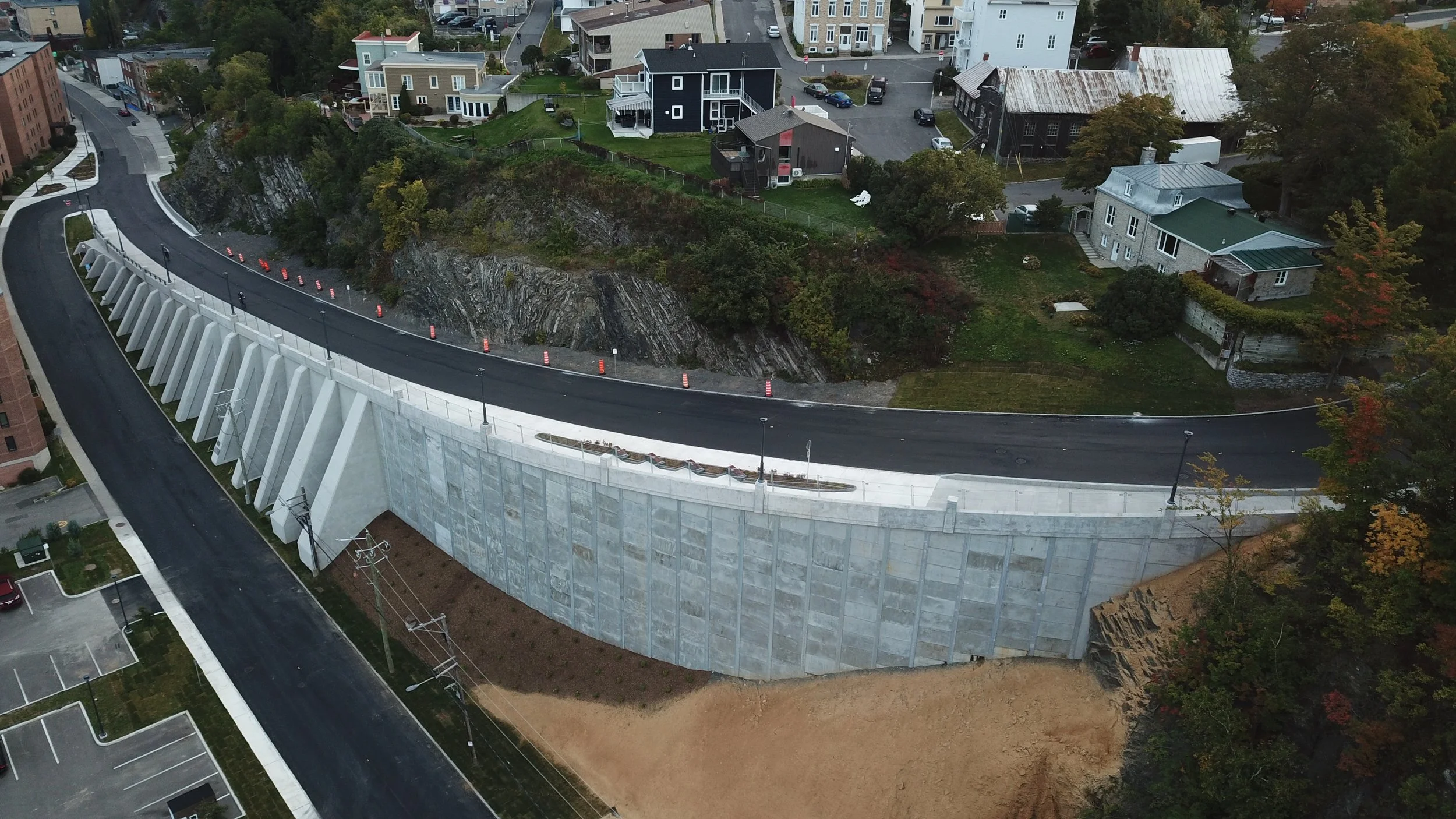 Réfection des rues St-Laurent et Louis-Fréchette Phase 5 et réfection du mur de soutènement de la Côte Fréchette