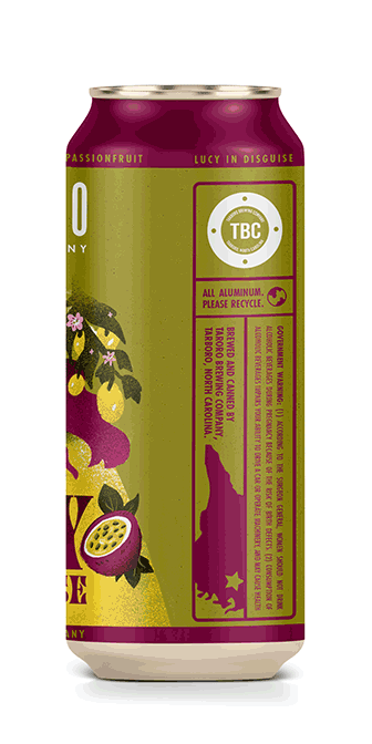  On both cans, Lucy embodies each flavor as her fruity camouflage.  