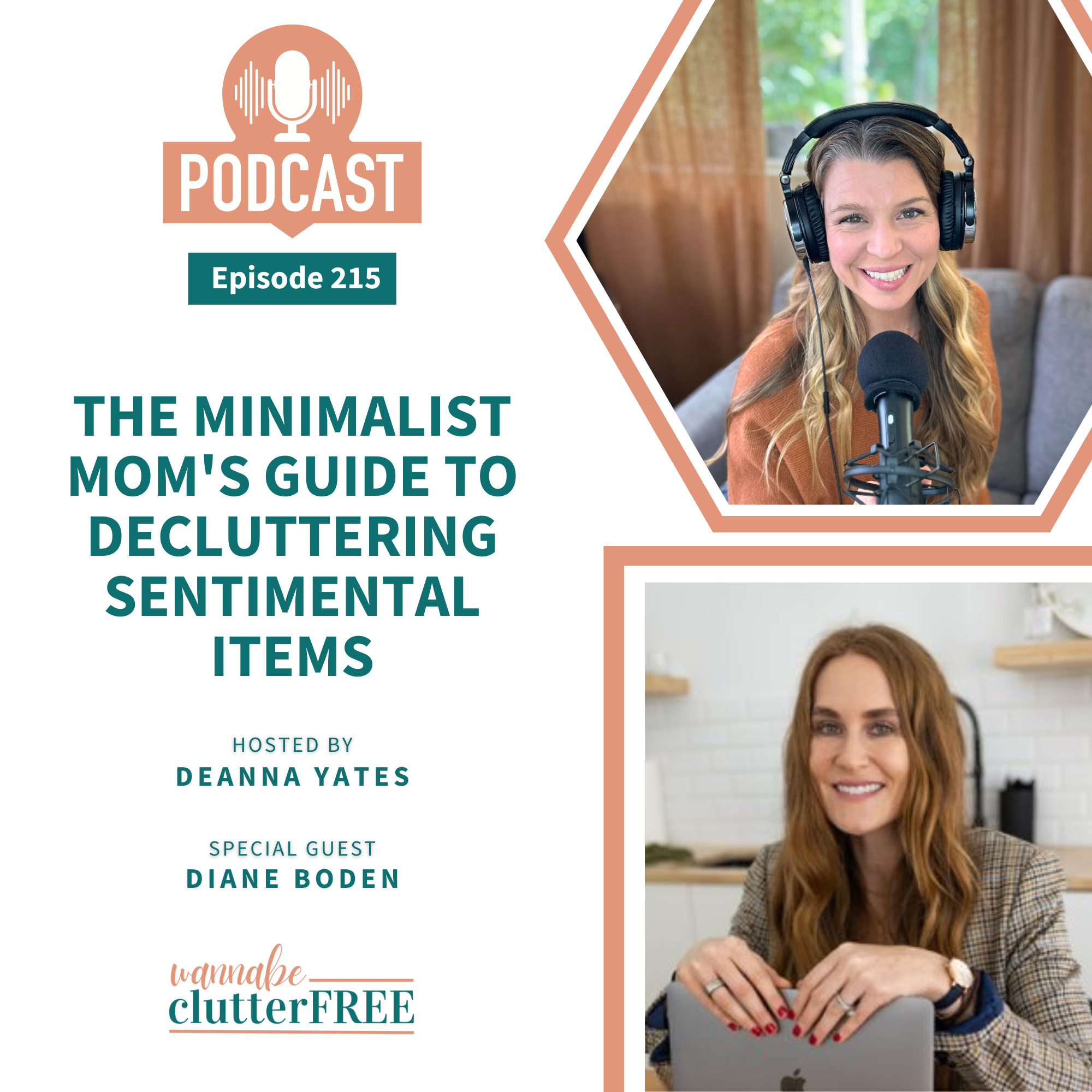Ep 215: The Minimalist Mom's Guide to Decluttering Sentimental Items with Diane Boden