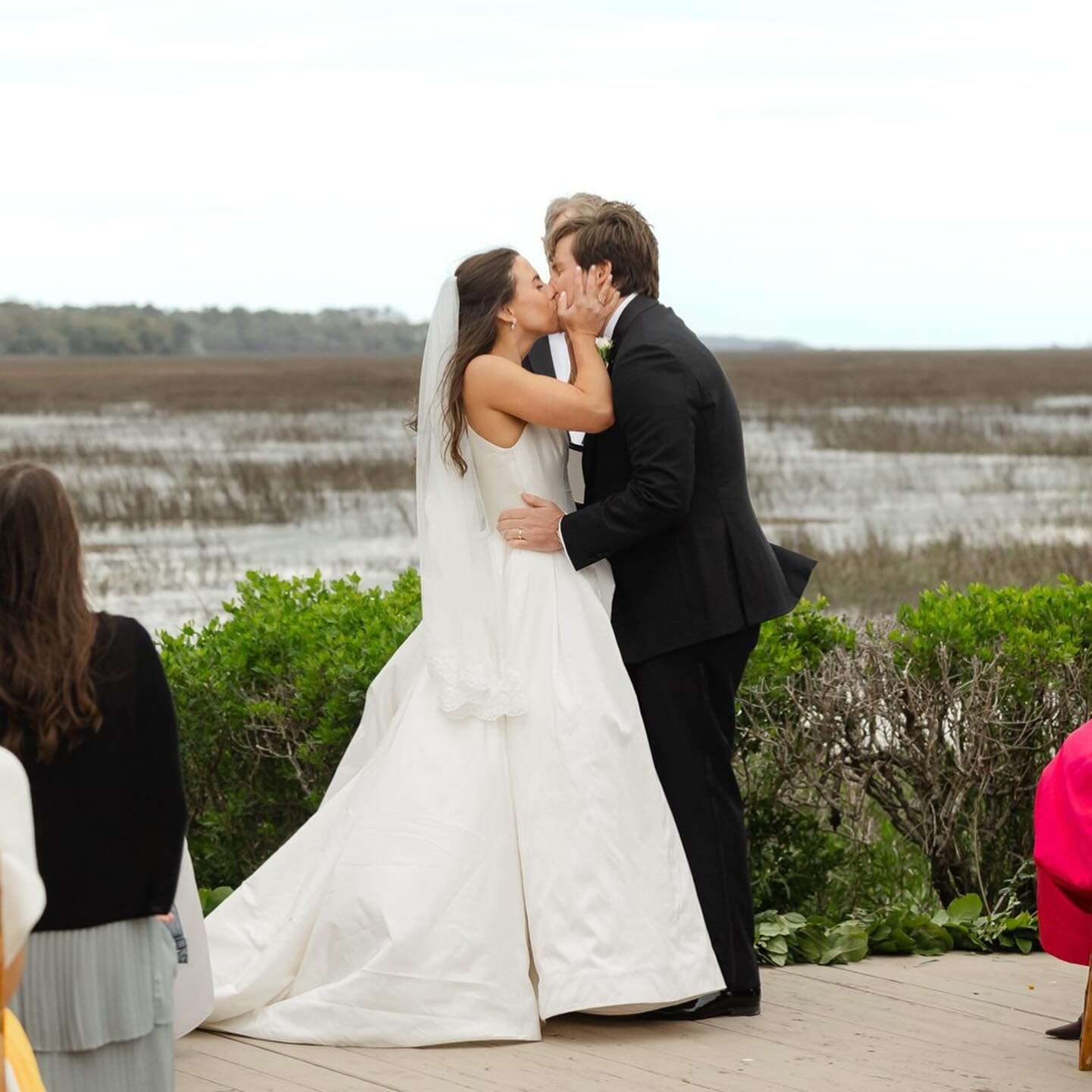 The golden isles marsh was a perfect backdrop for Ella and Eamon&rsquo;s wedding which will be remembered for years to come.✨
.
.
.
📸@Raineygreggphotography