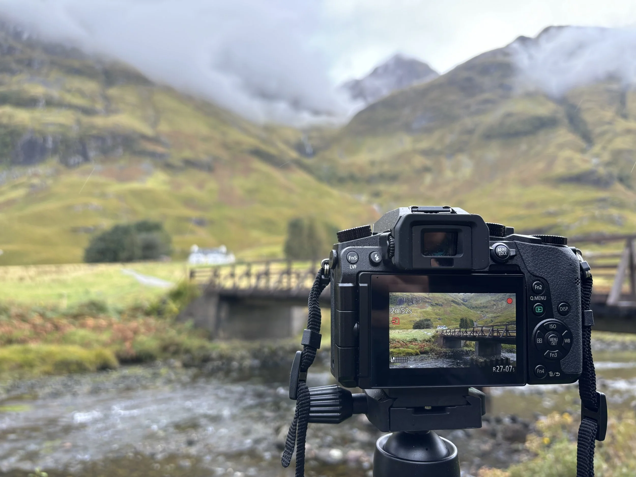 Filming a Slow TV video in Scotland.