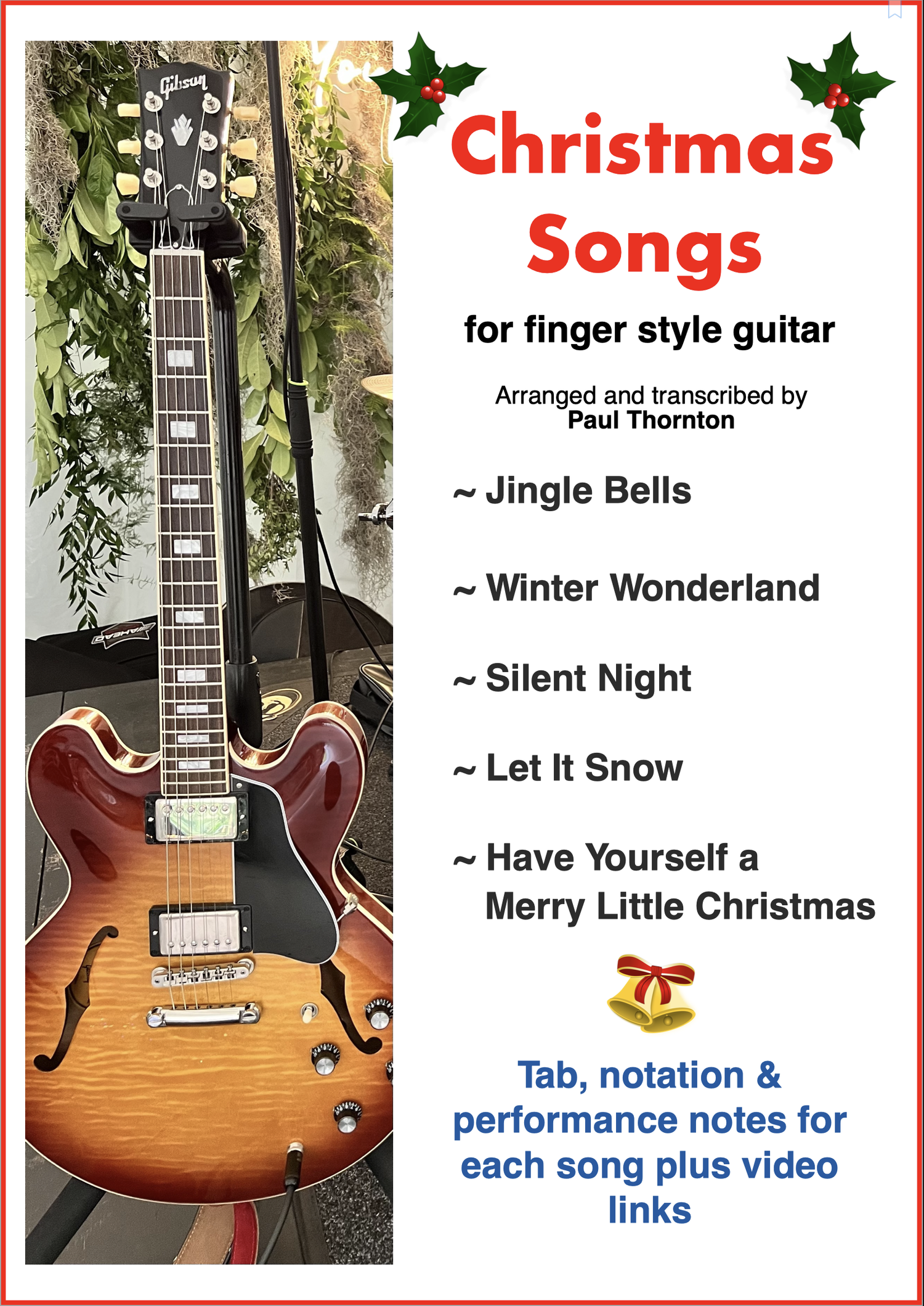Christmas songs ebook - new for 2022!
